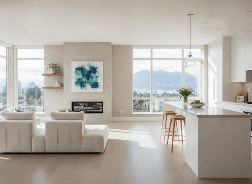 A meticulously deep-cleaned, refreshed home interior